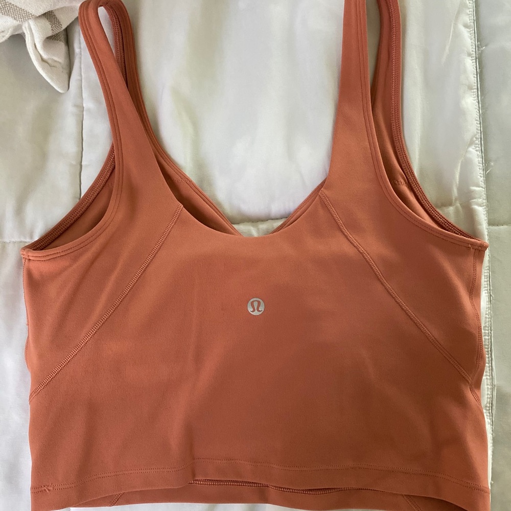 Lululemon rustic coral align tank size 8